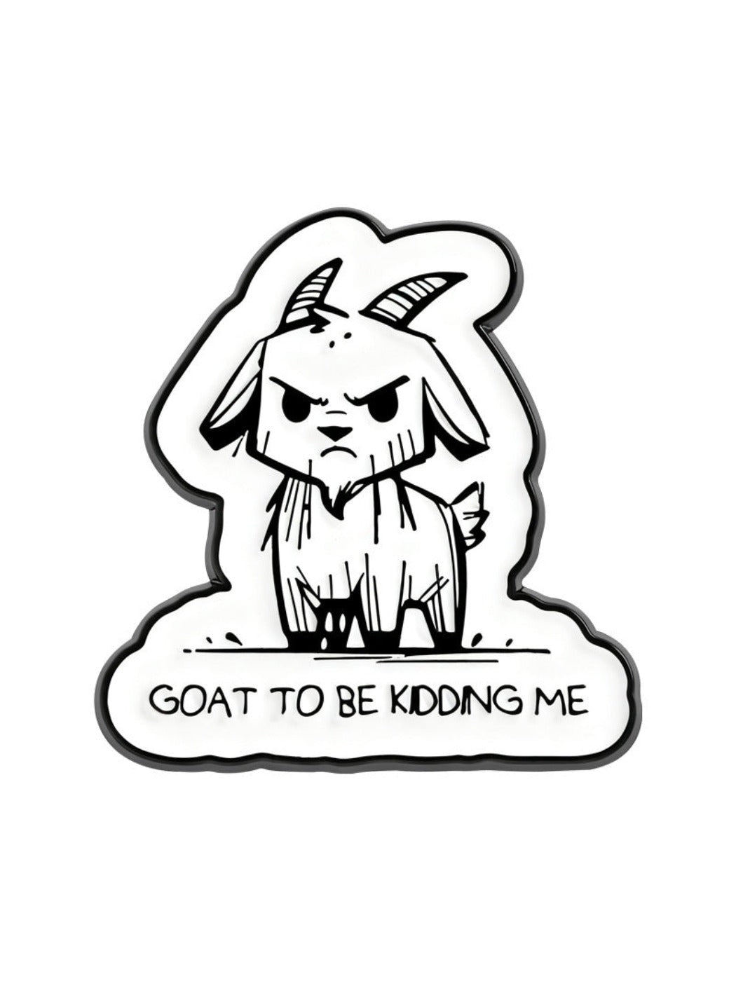 Pinori - Angry Goat Brooch
