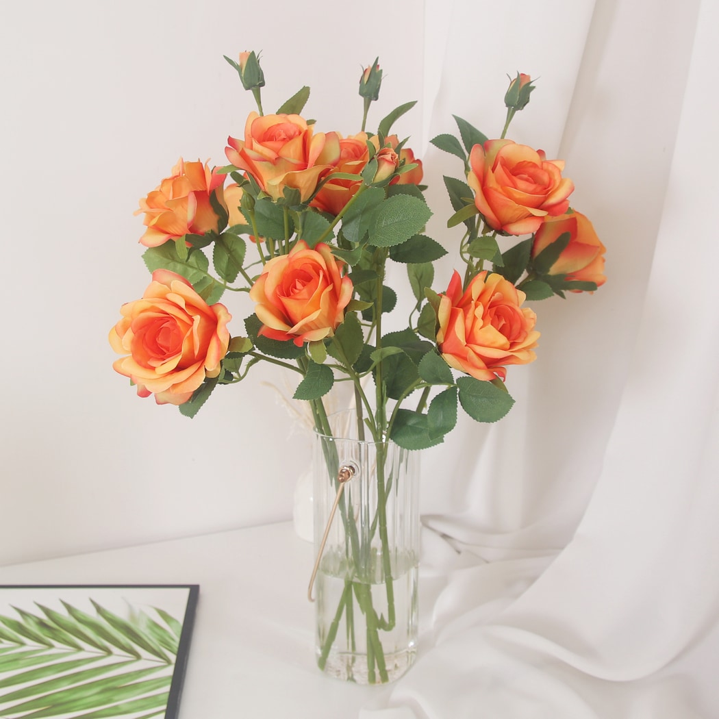 Roselle - Artificial Rose Bouquet Single Stem Flower