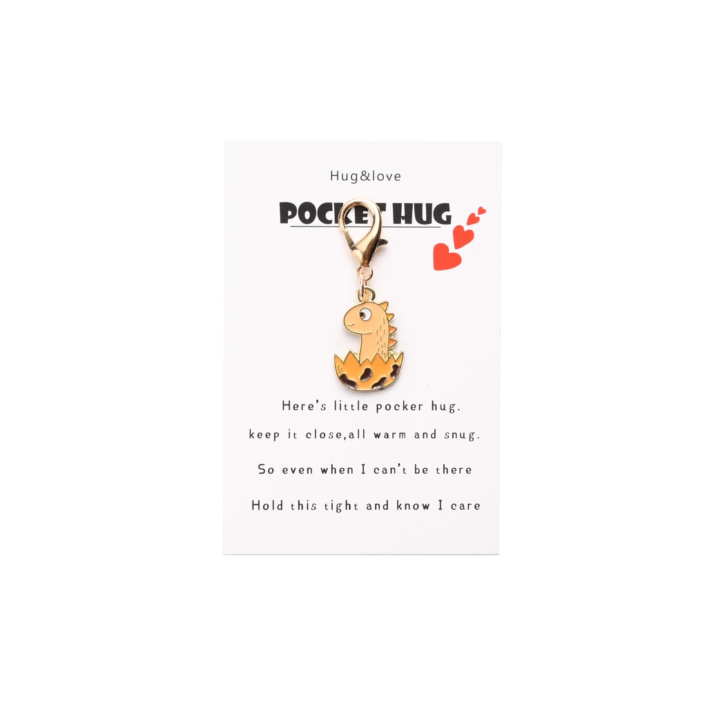 Taphug - Pocket Hug Cartoon Dinosaur Keychain Charm