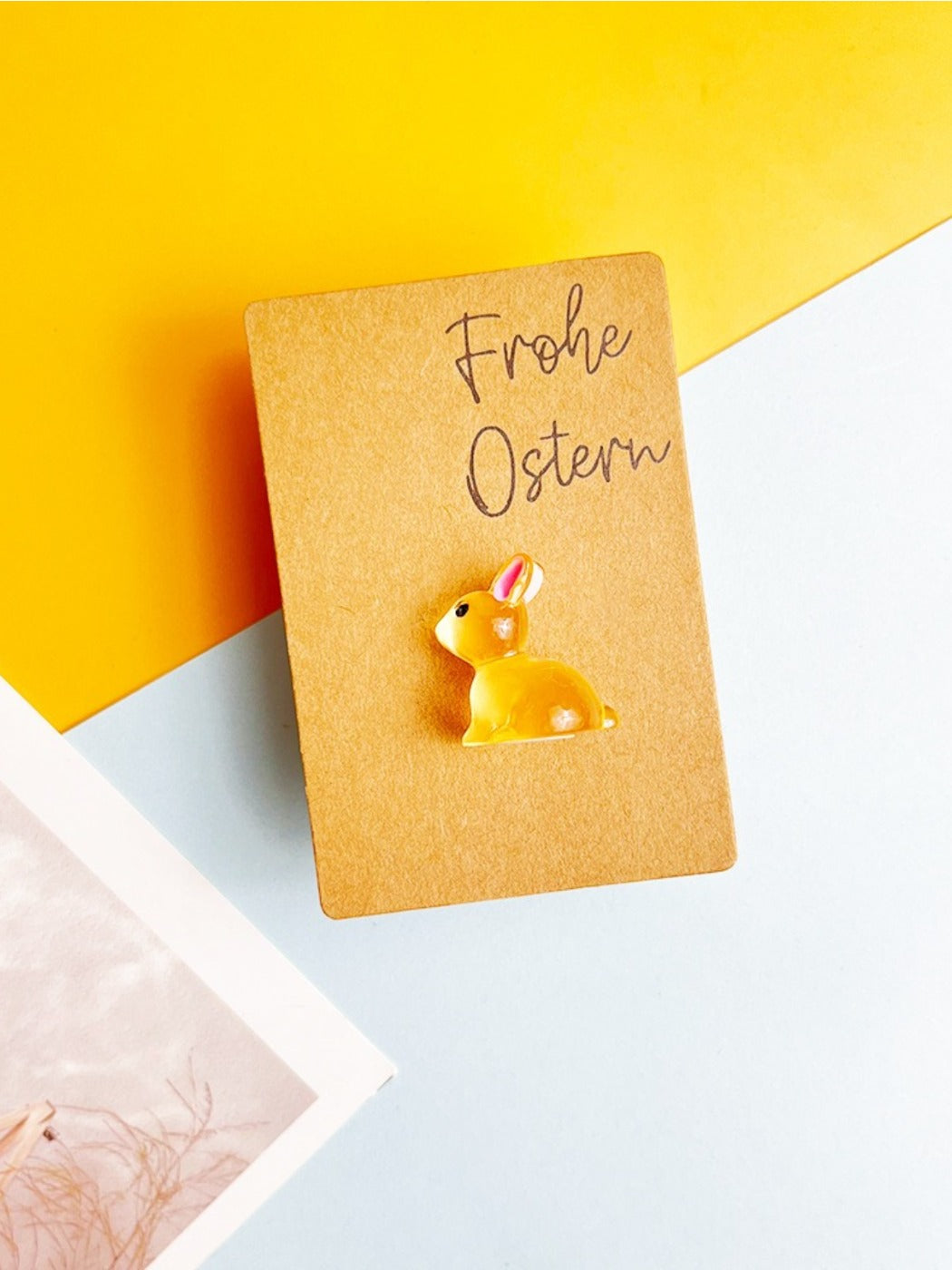 Taphug - Pocket Hug Glow-in-the-Dark Bunny Rabbit pocket hug card and keepsake token view 8