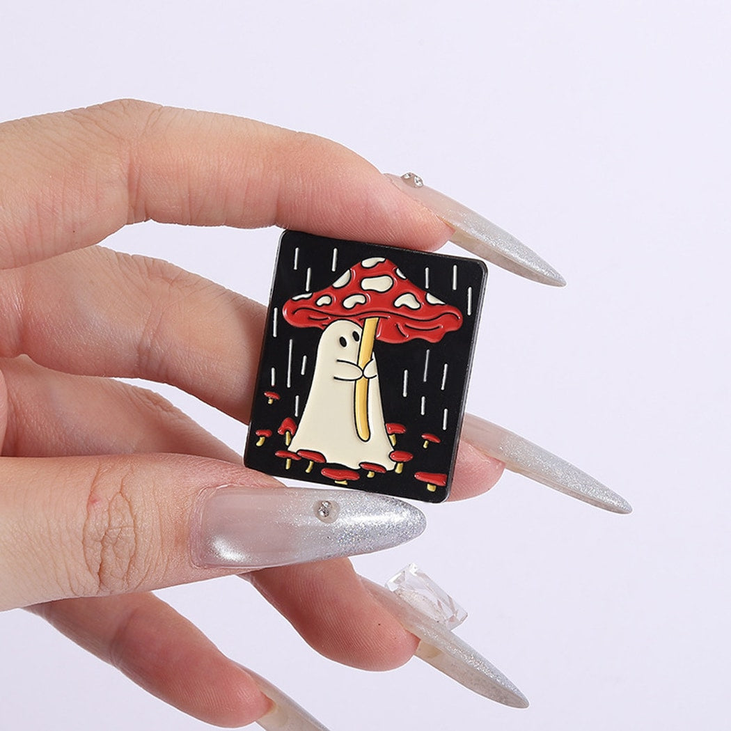Pinori - Cute Cartoon Mushroom Decorative Pin
