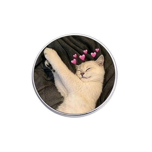 Pinori - Playful Animal Motif Round Pin