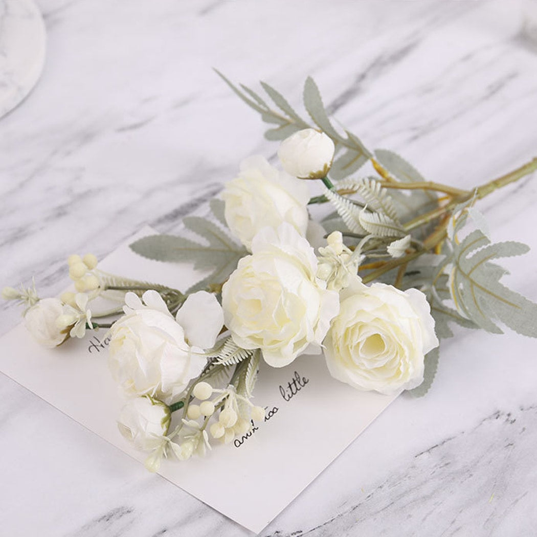 Roselle - Realistic Artificial Rose Bouquet