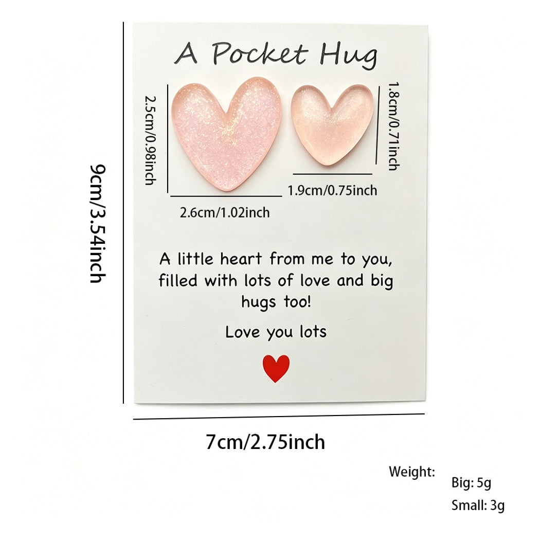 Taphug - Pocket Hug Transparent Heart Token