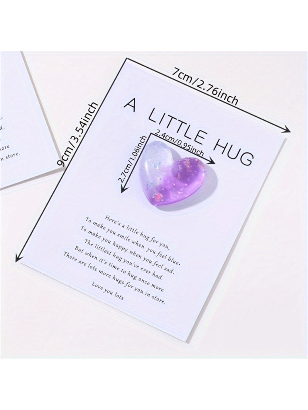 Taphug - Pocket Hug Heart Love Token pocket hug card and keepsake token view 5