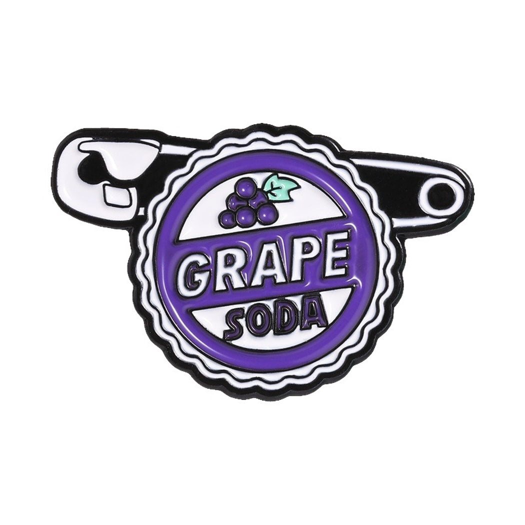 Pinori - Grape Soda Bottle Cap Brooch
